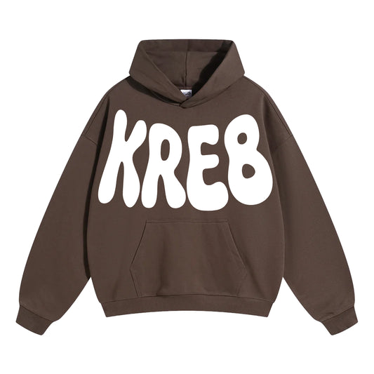 KRE8 OVERSIZED UNISEX HOODIE CHOCOLATE