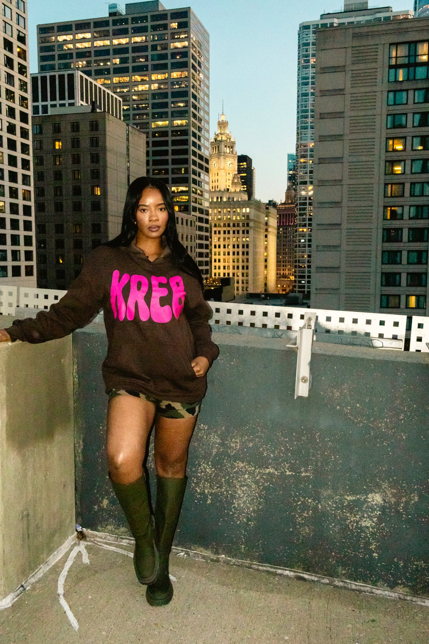 KRE8 OVERSIZED UNISEX HOODIE PINK